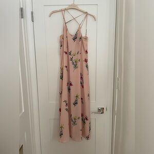 Vince Camuto Floral Pink Maxi Dress